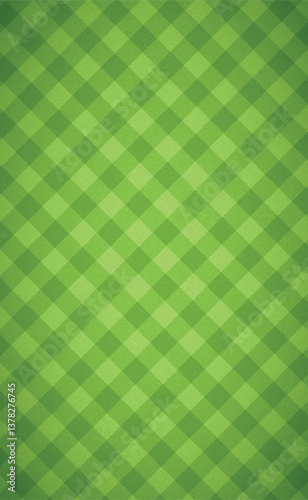 Realistic football background grass rhombus covering - Vector illustration