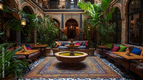 Moroccan Courtyard Lounge