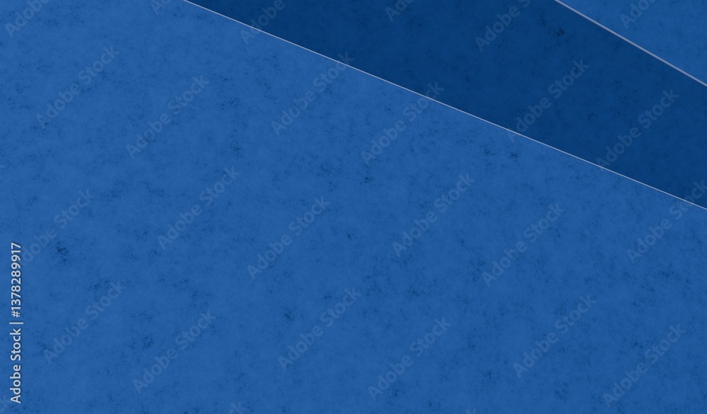 Fototapeta premium Geometric Forms and Deeply Textured Azure Surfaces
