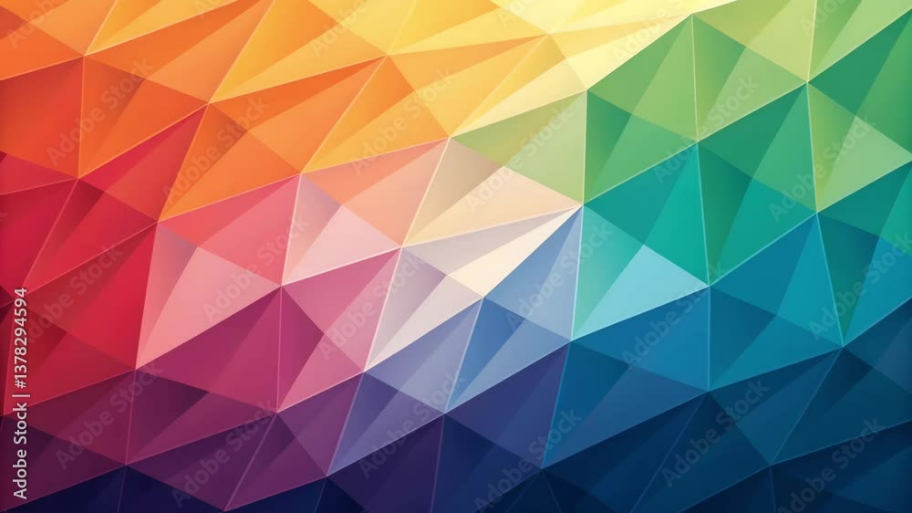Abstract Colorful Geometric Pattern in Vibrant Tones Representing Unity Abstract Colorful Geometric Pattern in Vibrant Tones Representing Unity
