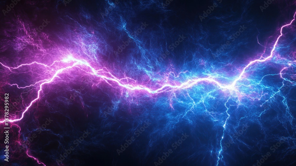 Abstract Lightning Storm: A Symphony of Blue and Pink Electrifying Energy Abstract Lightning Storm: A Symphony of Blue and Pink Electrifying Energy