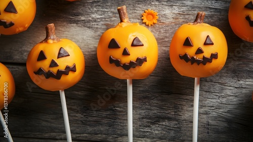 Friends laughing and enjoying Halloween treats like pumpkin cake pops