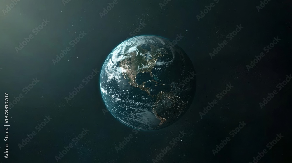 The Interconnected Digital Earth Concept showcases global connectivity and technological advancement The Interconnected Digital Earth Concept showcases global connectivity and technological advancement
