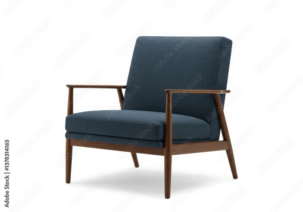 Contemporary armchair set against a white backdrop. Contemporary armchair set against a white backdrop.