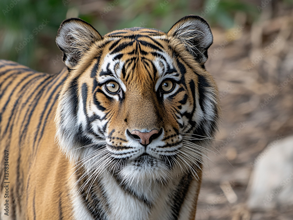 Fototapeta premium Tiger close-up, fierce tiger,