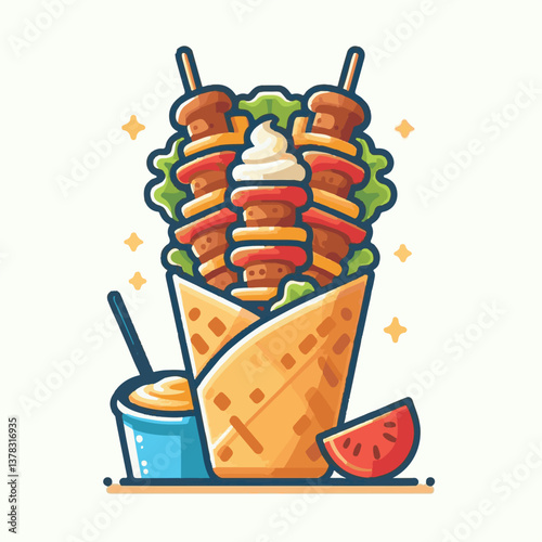 souvlaki, meat, greek, food, cuisine, meal, grilled, kebab, traditional, dinner, pork, chicken, background, lunch, grill, roasted, mediterranean, skewer, snack, plate, pita, onion, barbecue, dish, del