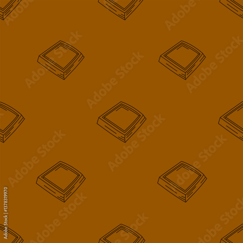 Chocolate Pattern background. dark chocolate bar seamless pattern background. Chocolate Seamless Pattern background.