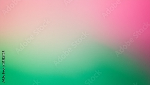pale abstract background mixing pink and green gradient with grainy effect texture