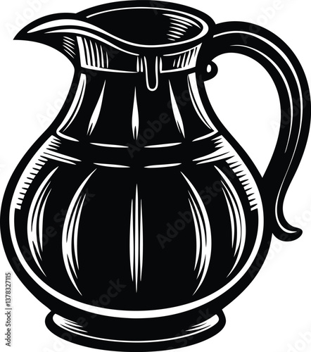 jug silhouette vector illustration