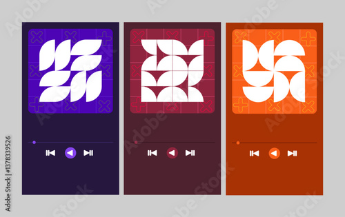 Music player design Bauhaus Style