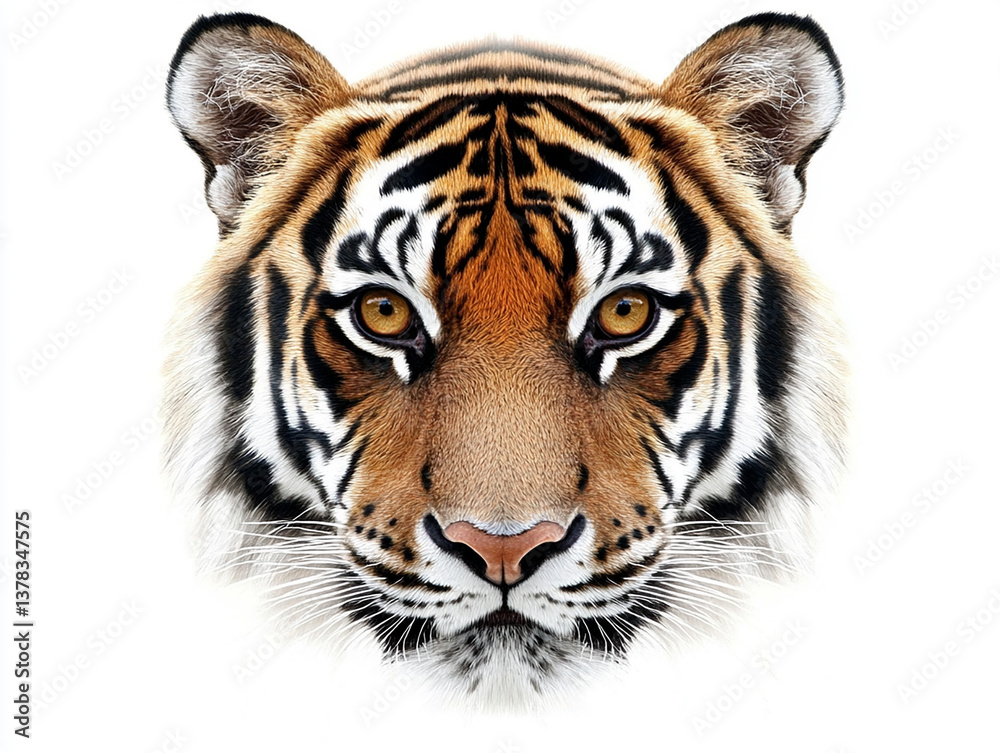 Obraz premium Tiger close-up, fierce tiger,