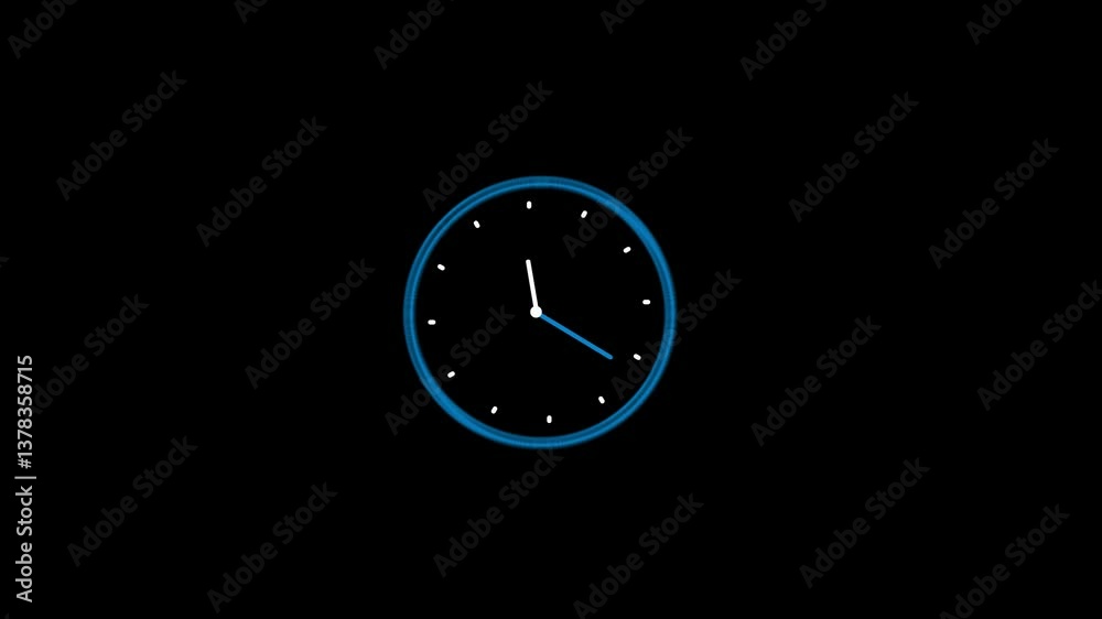 custom made wallpaper toronto digitalAnalog clock animation on black background Time Lapse. 4k Animated Time lapse clock 12 hours black backdrop. clock icon moving arrows isolated on black screen in 12hours .Stopwatch motion animation .