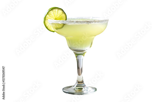 Wallpaper Mural a glass of classic margarita isolated on a transparent background Torontodigital.ca