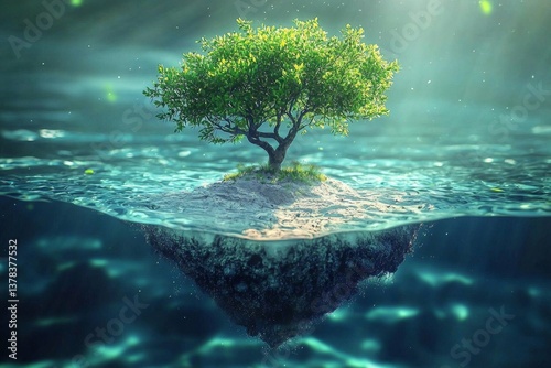 An ecological representation of the Earth Day theme.