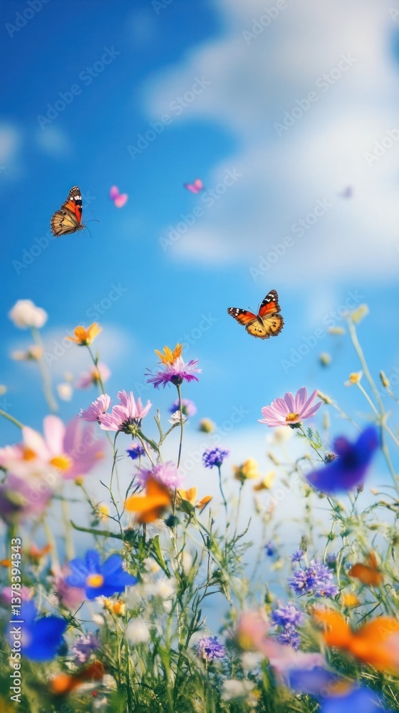 Aesthetic flower mobile wallpaper butterflies butterfly flowers.