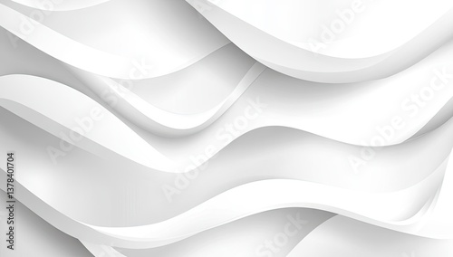 Abstract white wavy lines background