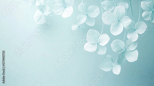 Delicate floral arrangement studio setting background image soft color palette aerial view aesthetic design for nature lovers