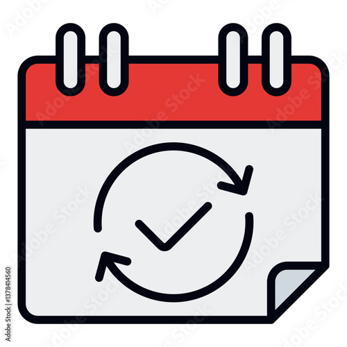 Subscription Billing Icon. Recurring payment symbol. Digital finance and automated transactions - stock vector