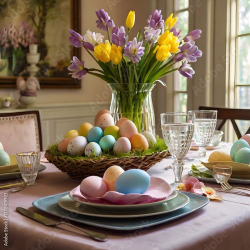 easter table setting