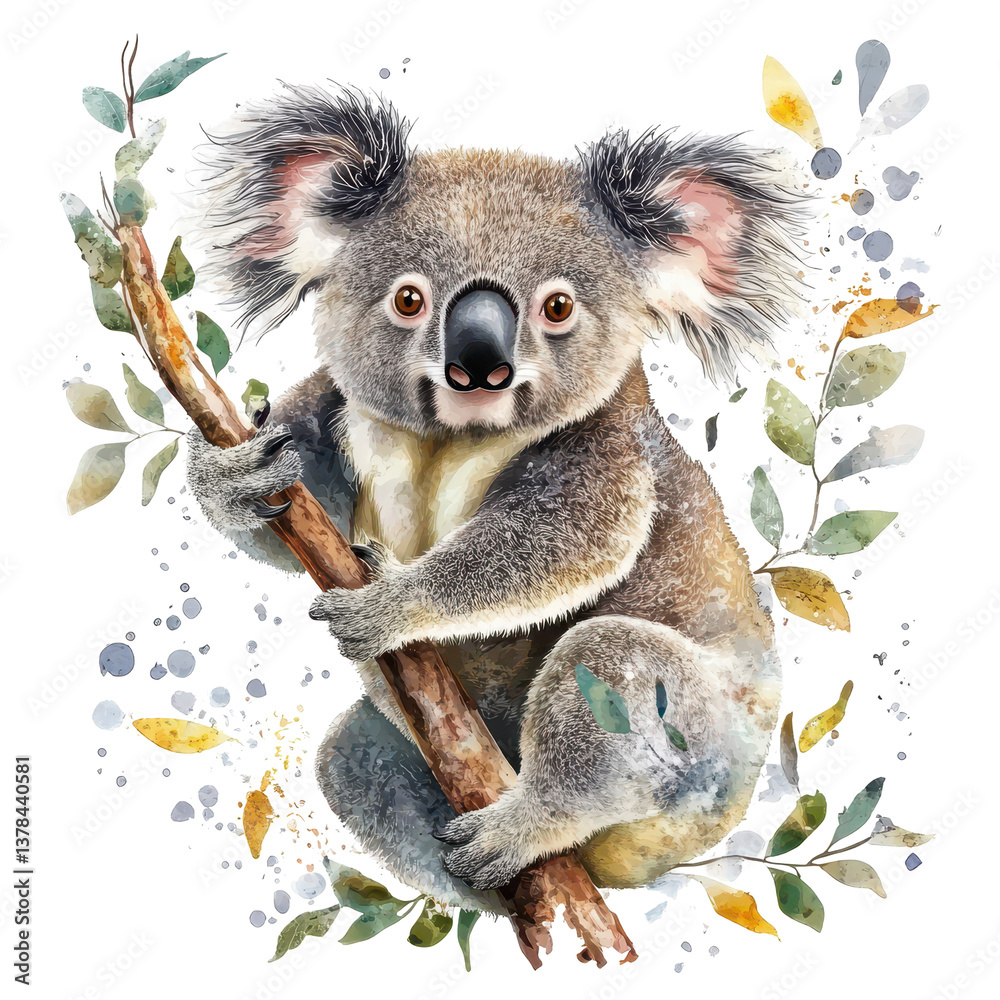 Fototapeta premium Koala isolated on white background