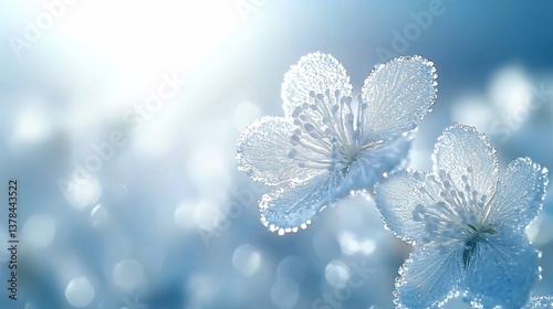 Delicate Blue Blossoms Peaceful Nature Photography