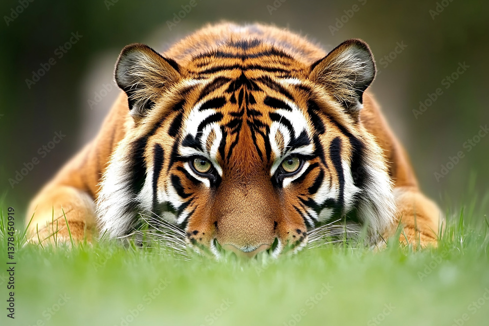 Fototapeta premium Tiger close-up, fierce tiger,
