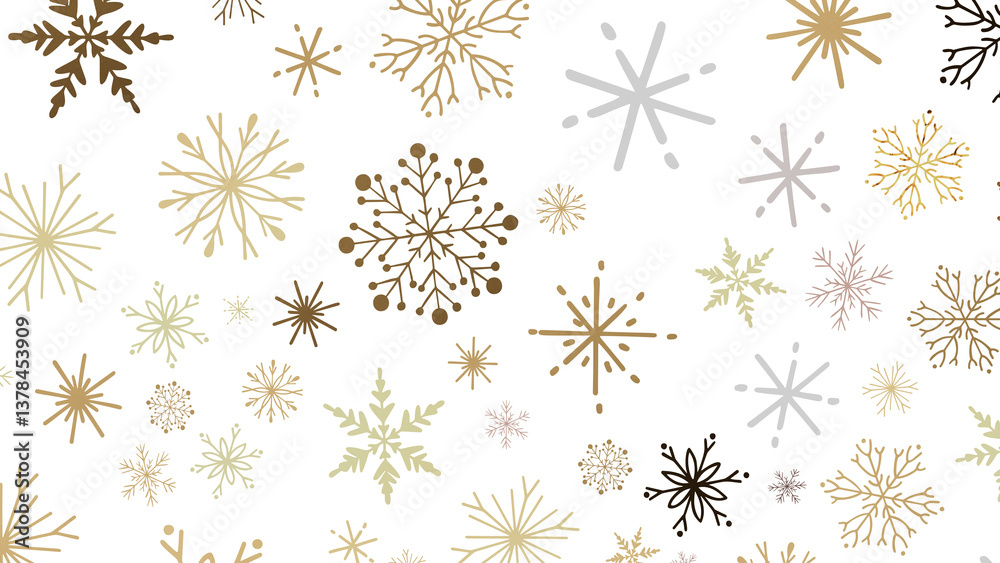 Sparkling Snowfall: Dynamic 3D Illustration of Falling Christmas Snowflakes Sparkling Snowfall: Dynamic 3D Illustration of Falling Christmas Snowflakes