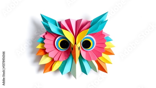 abstract colorful bird