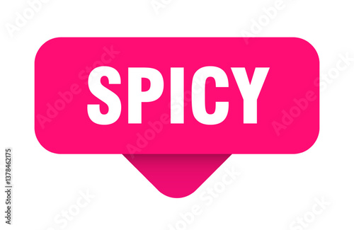 spicy sticker. spicy sign on transparent background
