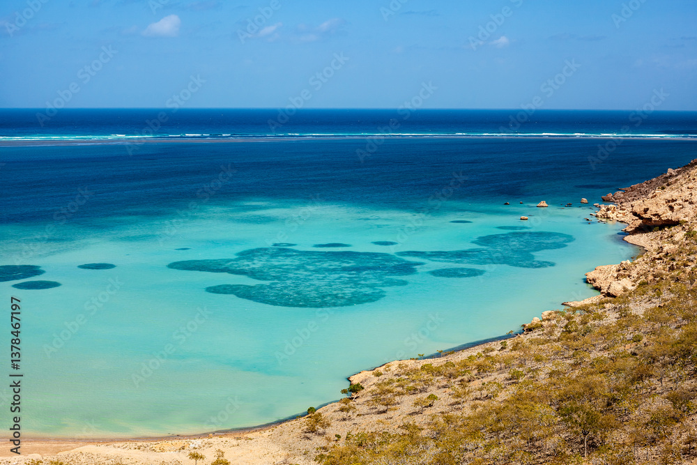 Obraz premium Detwah lagoon, Socotra island, Yemen