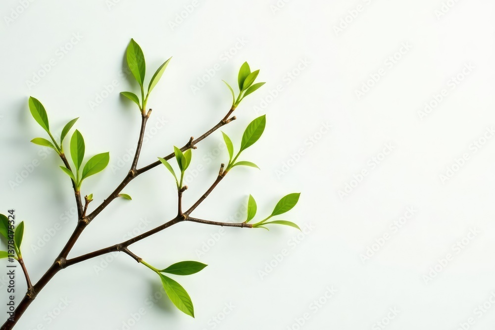 Delicate branches intertwined on white background, minimalist, branches, greenery Delicate branches intertwined on white background, minimalist, branches, greenery