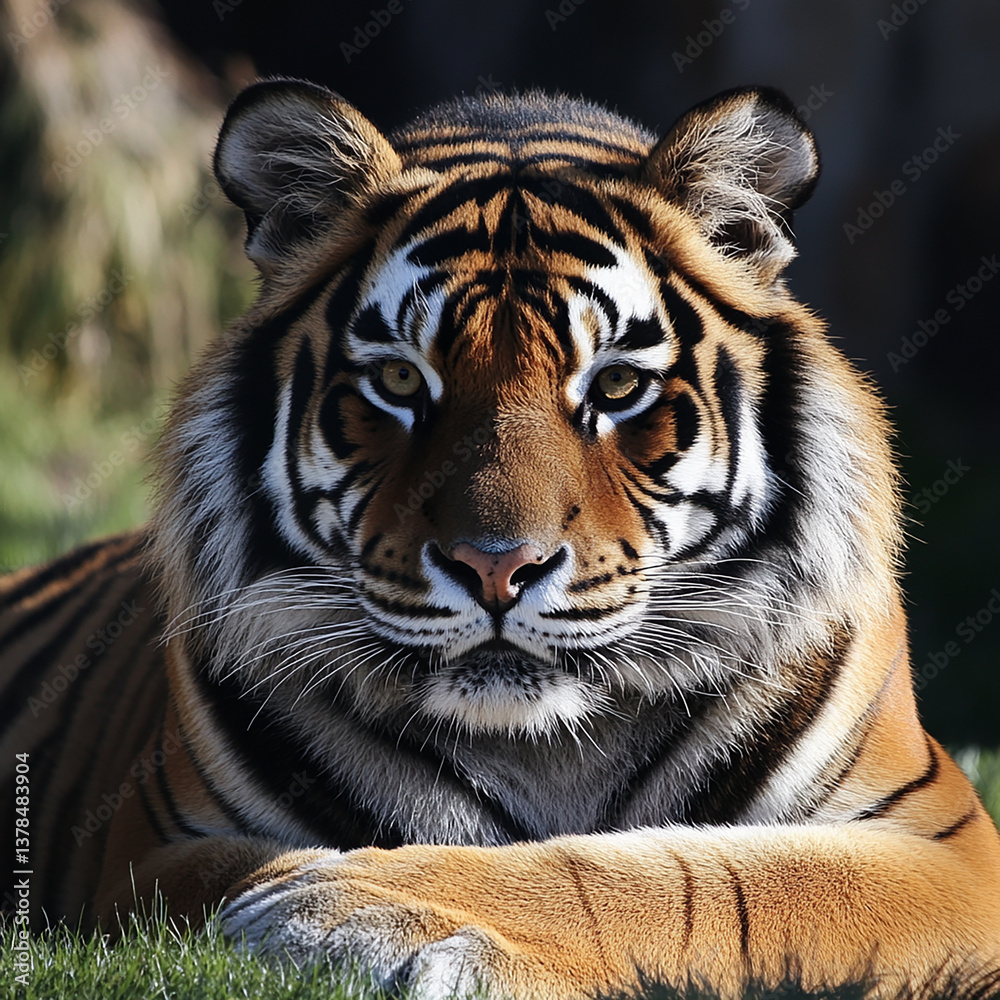 Fototapeta premium Tiger close-up, fierce tiger,