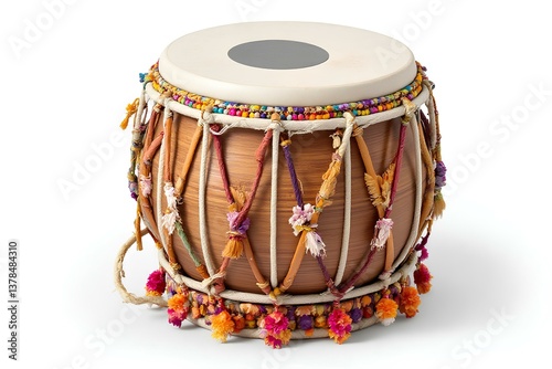 Ornate and festive tabla drum reflecting the vibrancy of Baisakhi celebrations