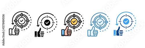 Data Integrity  Icon Set Multiple Style Collection