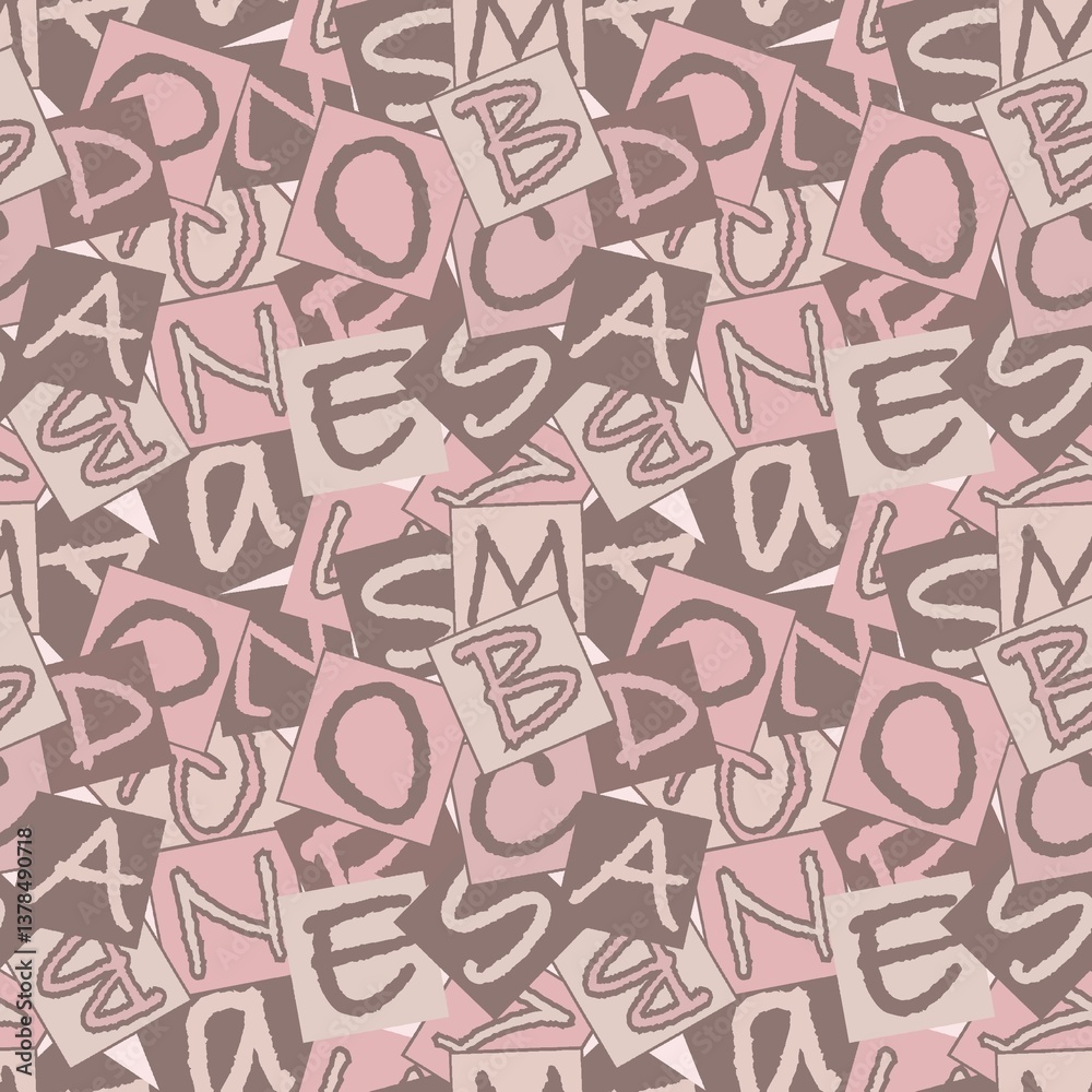 seamless pattern with letters seamless pattern with letters