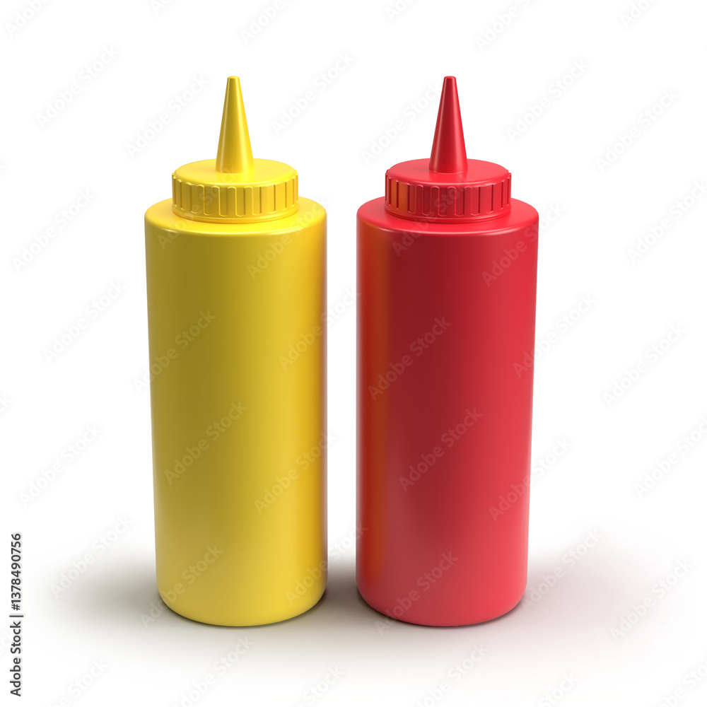 ketchup and mustard bottles ketchup and mustard bottles