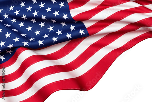 american flag waving in the wind
