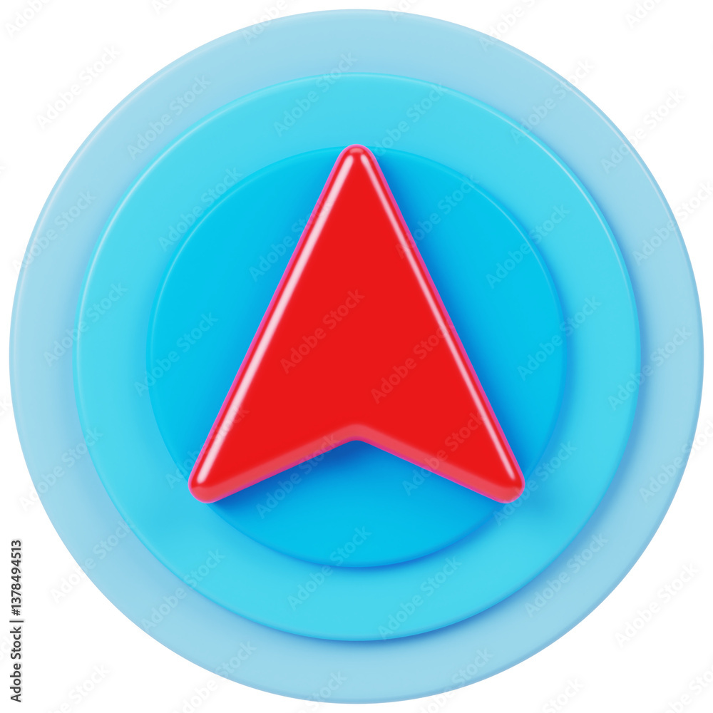 Position 3D Icon Illustration Position 3D Icon Illustration