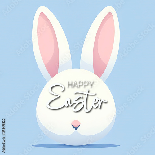 Wallpaper Mural Ilustración pascua. orejas de conejo Torontodigital.ca