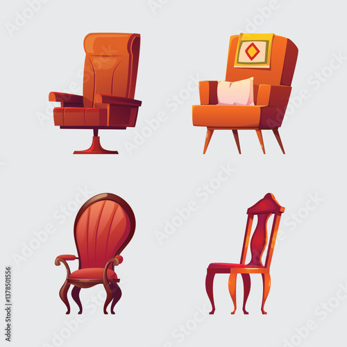set of office chairs