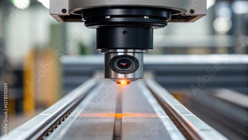 Precision engineering process utilizes advanced technology for accurate measurements and inspections in manufacturing environments