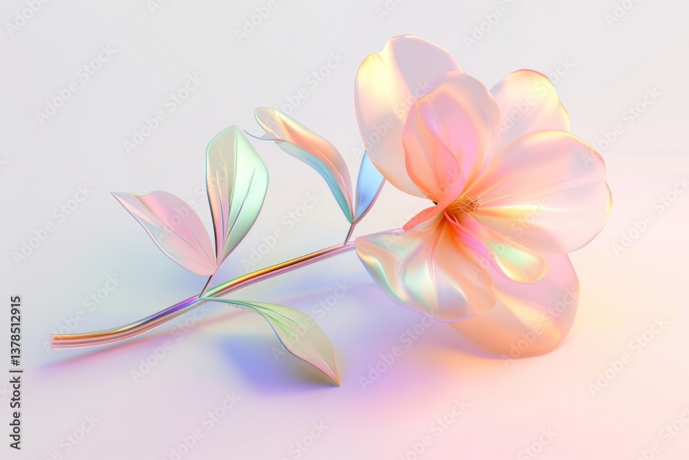 Fototapeta premium Spring flower graphics pattern petal.