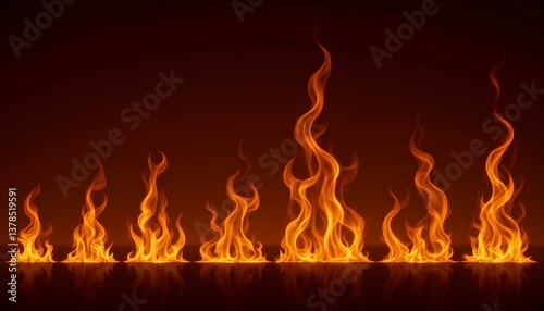 The collection of flames captures a wide range of emotions, from the fiery intensity of a passionate love to the gentle warmth of a comforting friendship