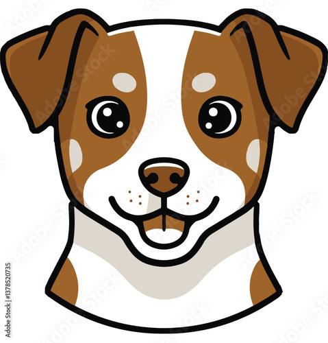 baby luna dog image silhouette vector
