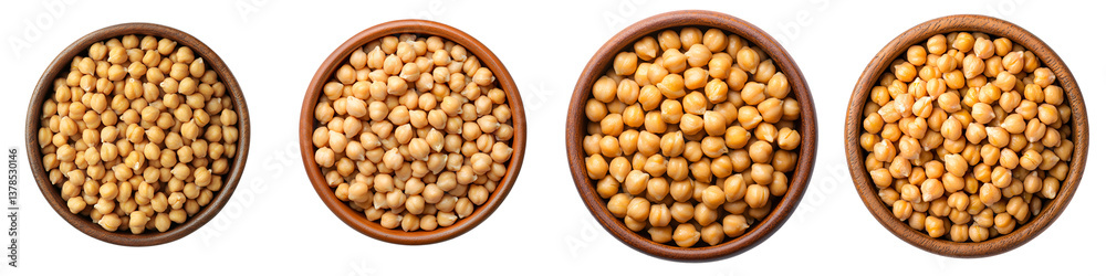 Bowl of chickpeas on transparent background Bowl of chickpeas on transparent background