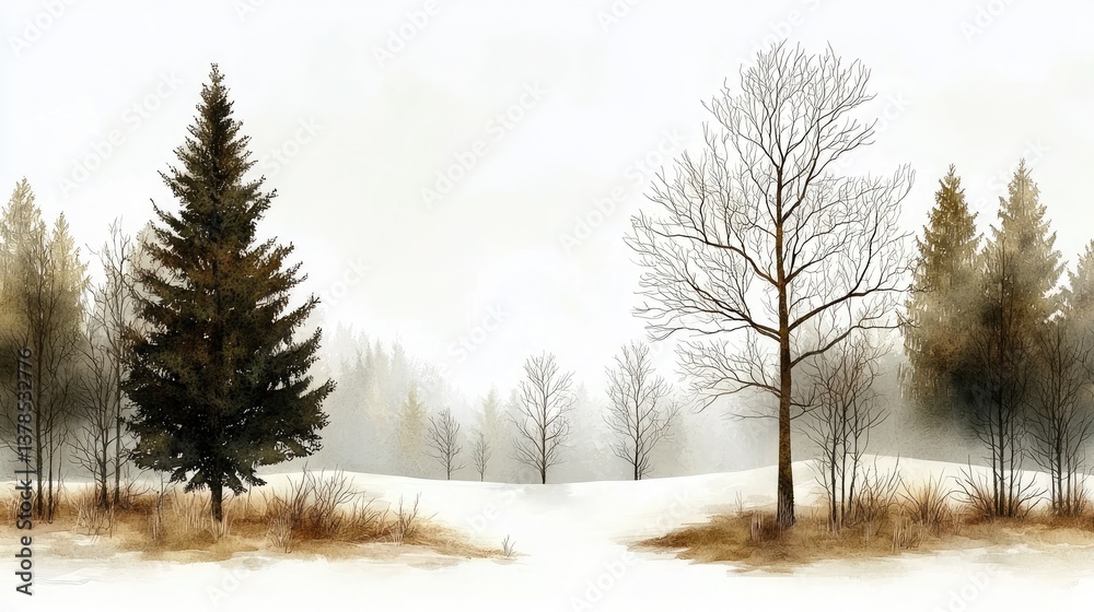 Fototapeta premium Natural brown watercolor background with organic tones, great for artistic and branding use