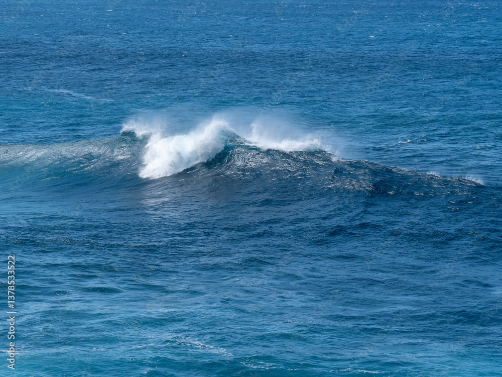 Powerful wave in the Atlantic off the north coast of Madeira. Powerful wave in the Atlantic off the north coast of Madeira.