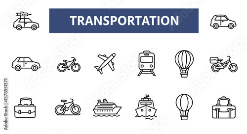 Transportation Icons:  Travel Modes