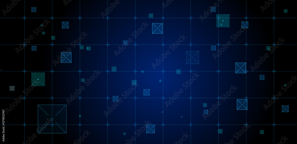 Abstract digital technology overlay blue. Vector illustration Abstract digital technology overlay blue. Vector illustration
