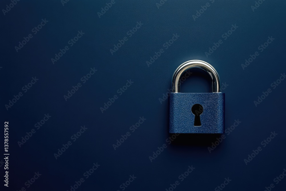 Fototapeta premium Digital padlock for cybersecurity and data protection. AI generated illustration.
